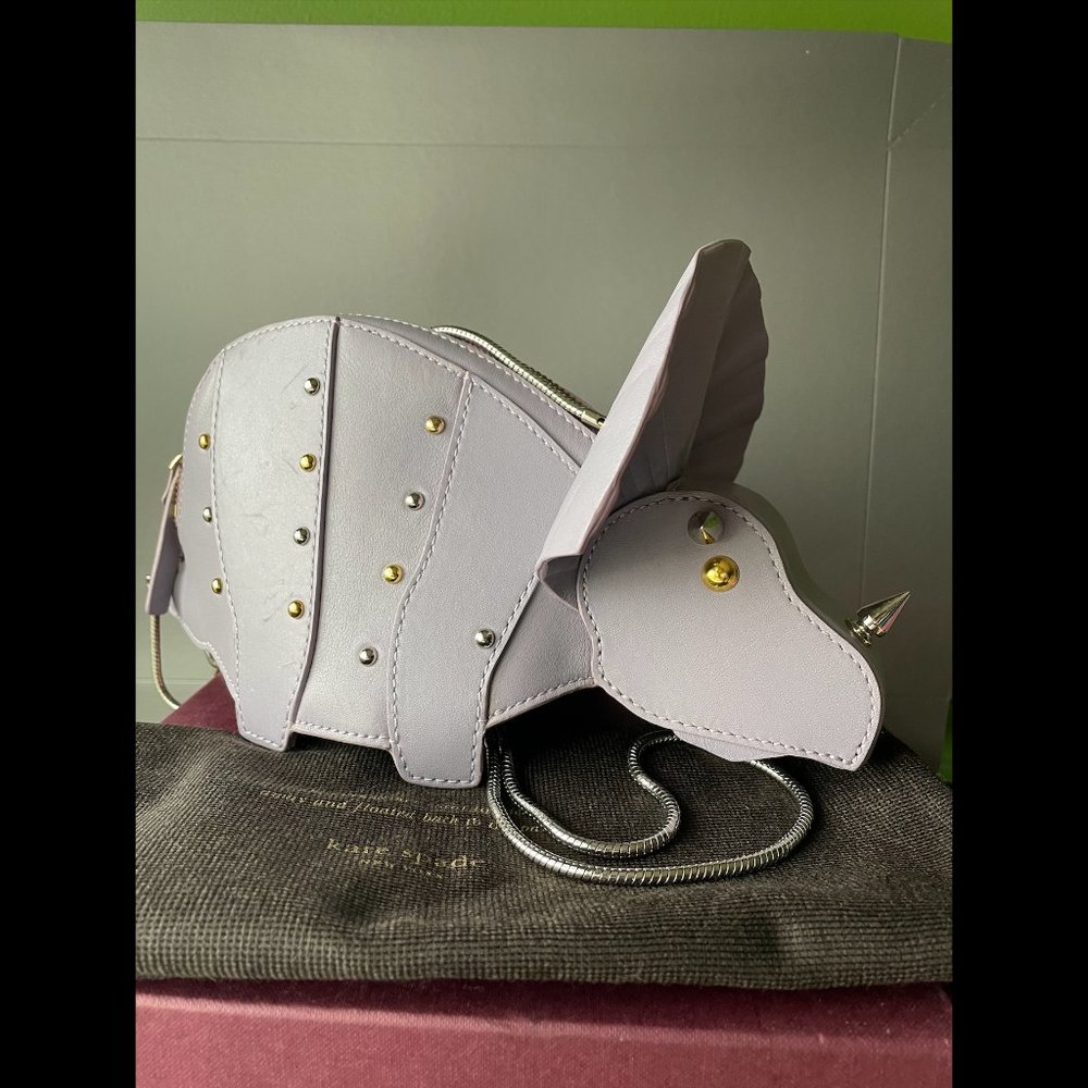 kate spade whimsies triceratops crossbody purse - Picture 9 of 13